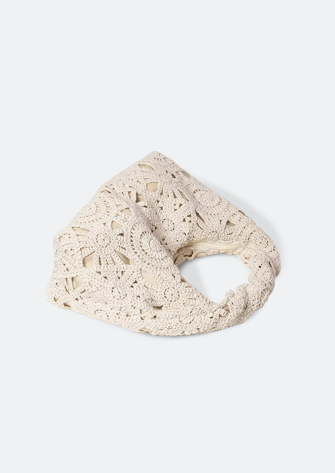 Bolsa Feminina Lavine de Crochê Branca