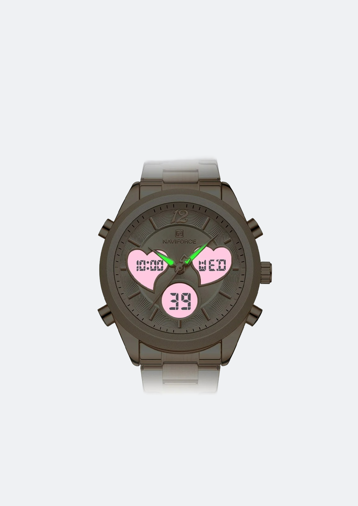 Relógio Feminino Navi Force NF5045S Dourado de Aço