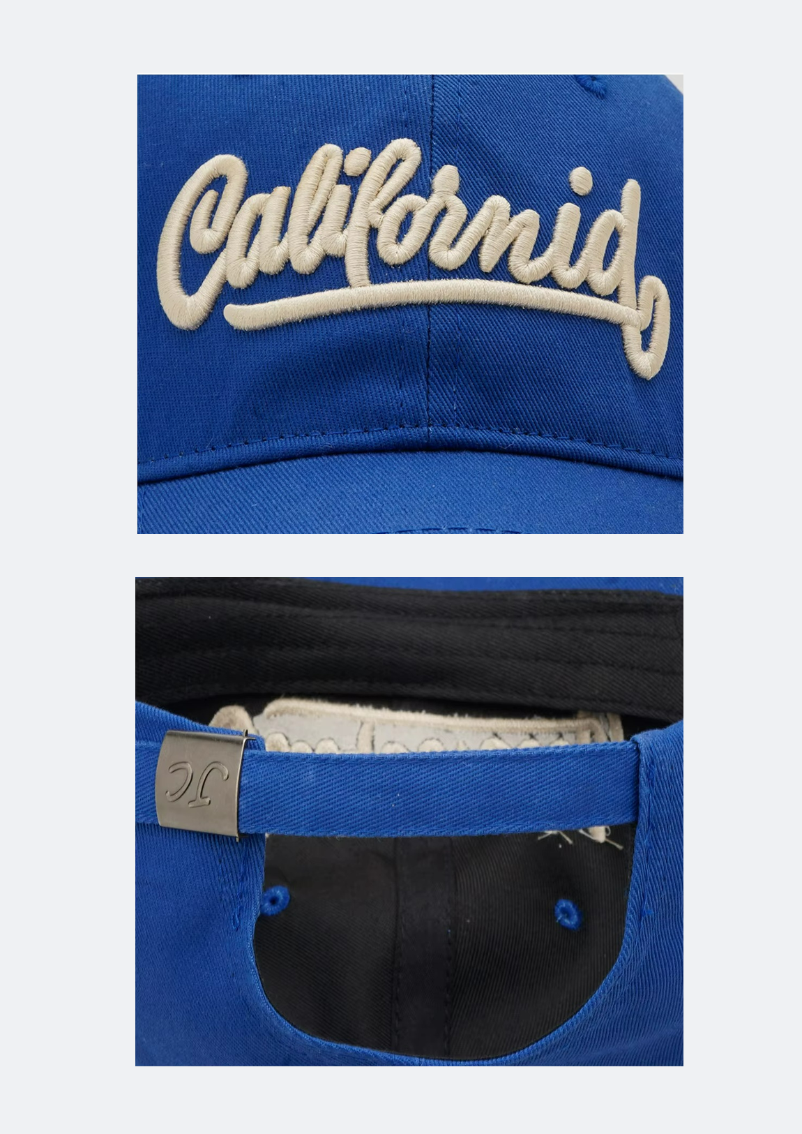 Boné Masculino Azul "Californid" Aba Curva