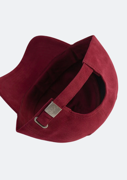 Boné Masculino "Quiet Your Mind" Vermelho Aba Curva