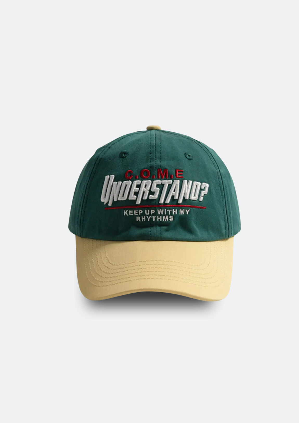 Boné Masculino Vintage "Understand" Verde Aba Curva