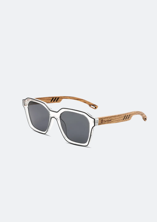 Óculos de Sol Masculino Chiesa Quadrado com Haste de Madeira