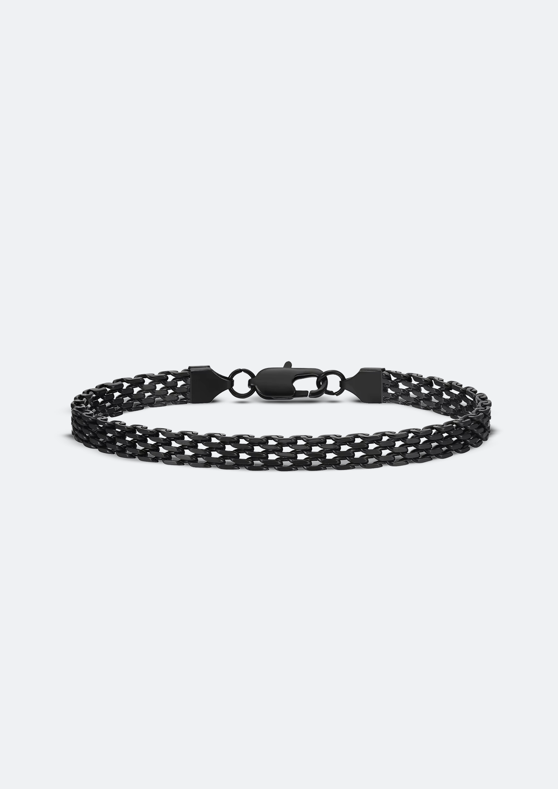 Pulseira Masculina Rush Preta de Aço