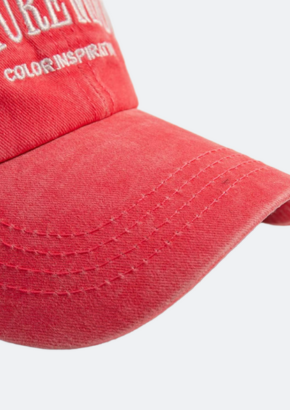 Boné Masculino Vermelho "Nature Mood" Aba Curva