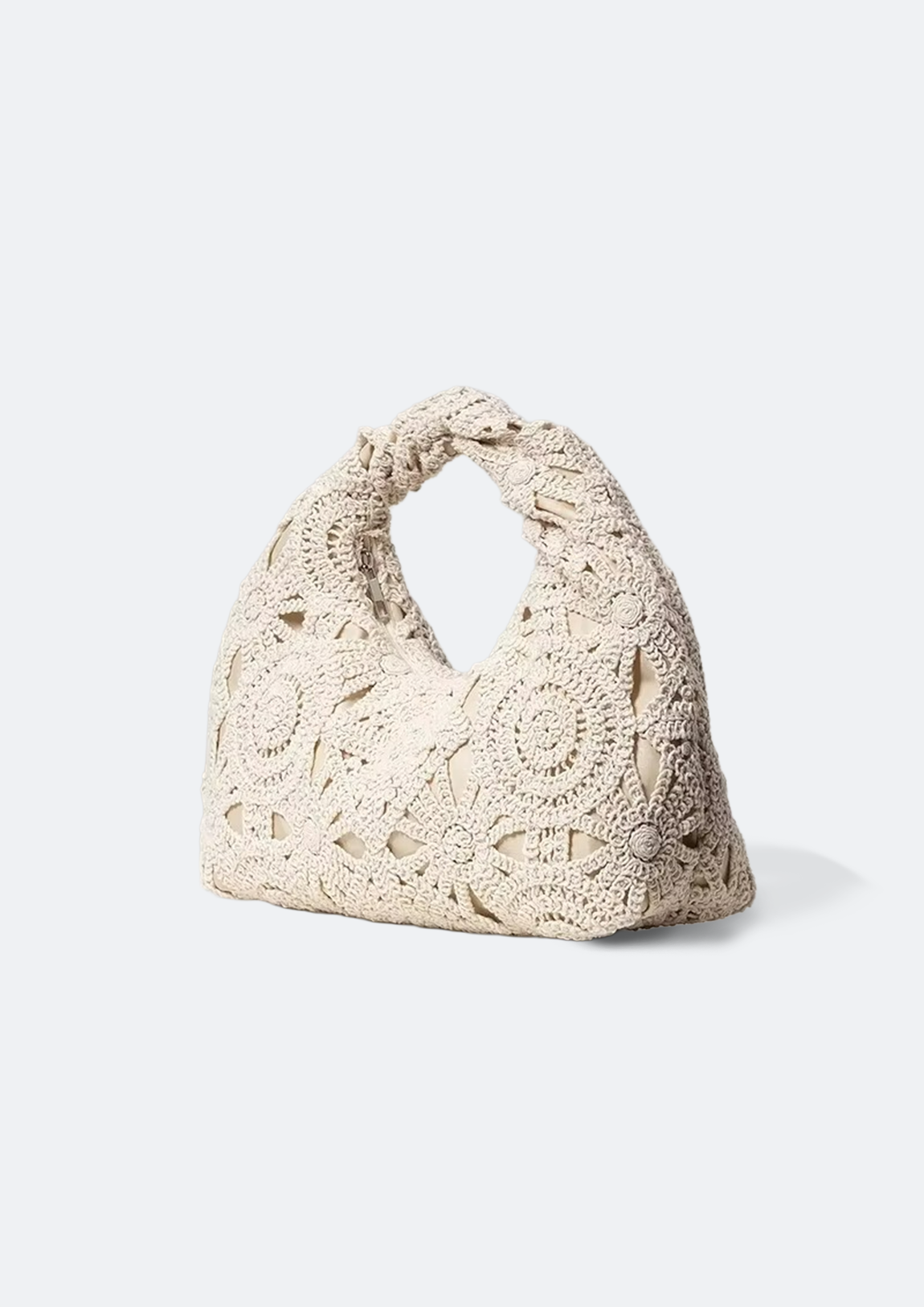 Bolsa Feminina Lavine de Crochê Branca