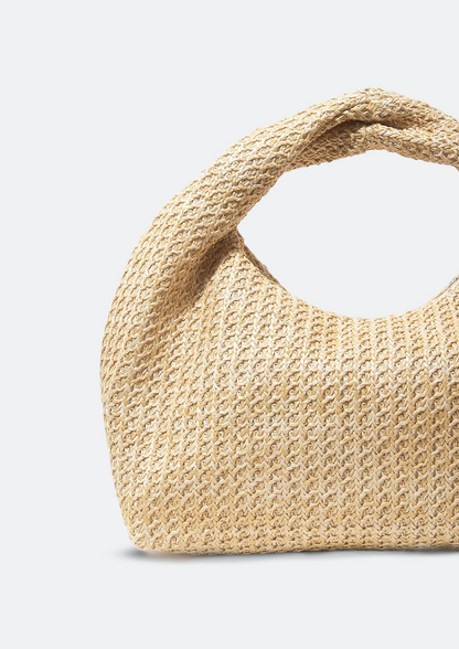 Bolsa Feminina Ortega Meia Lua de Palha