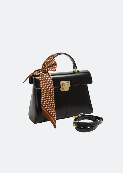 Bolsa Feminina de Couro Michigan Preta