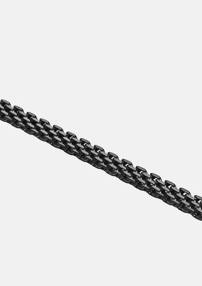 Pulseira Masculina Rush Preta de Aço