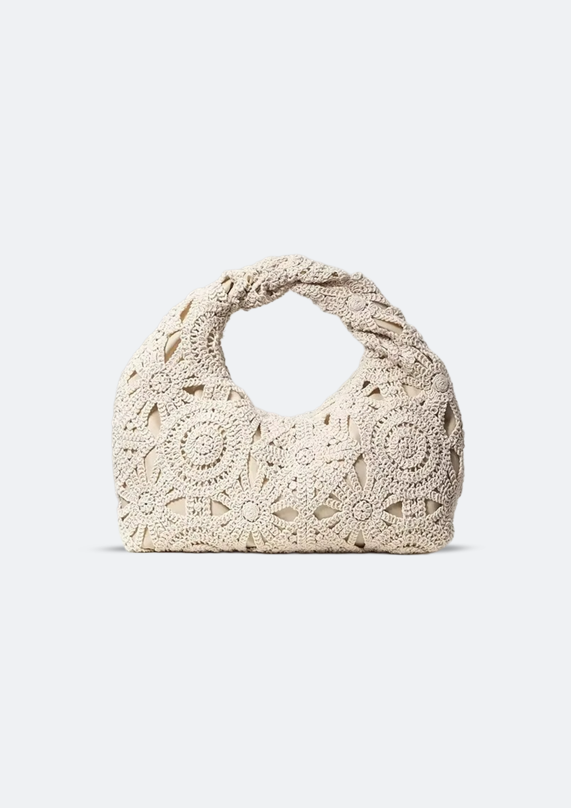 Bolsa Feminina Lavine de Crochê Branca