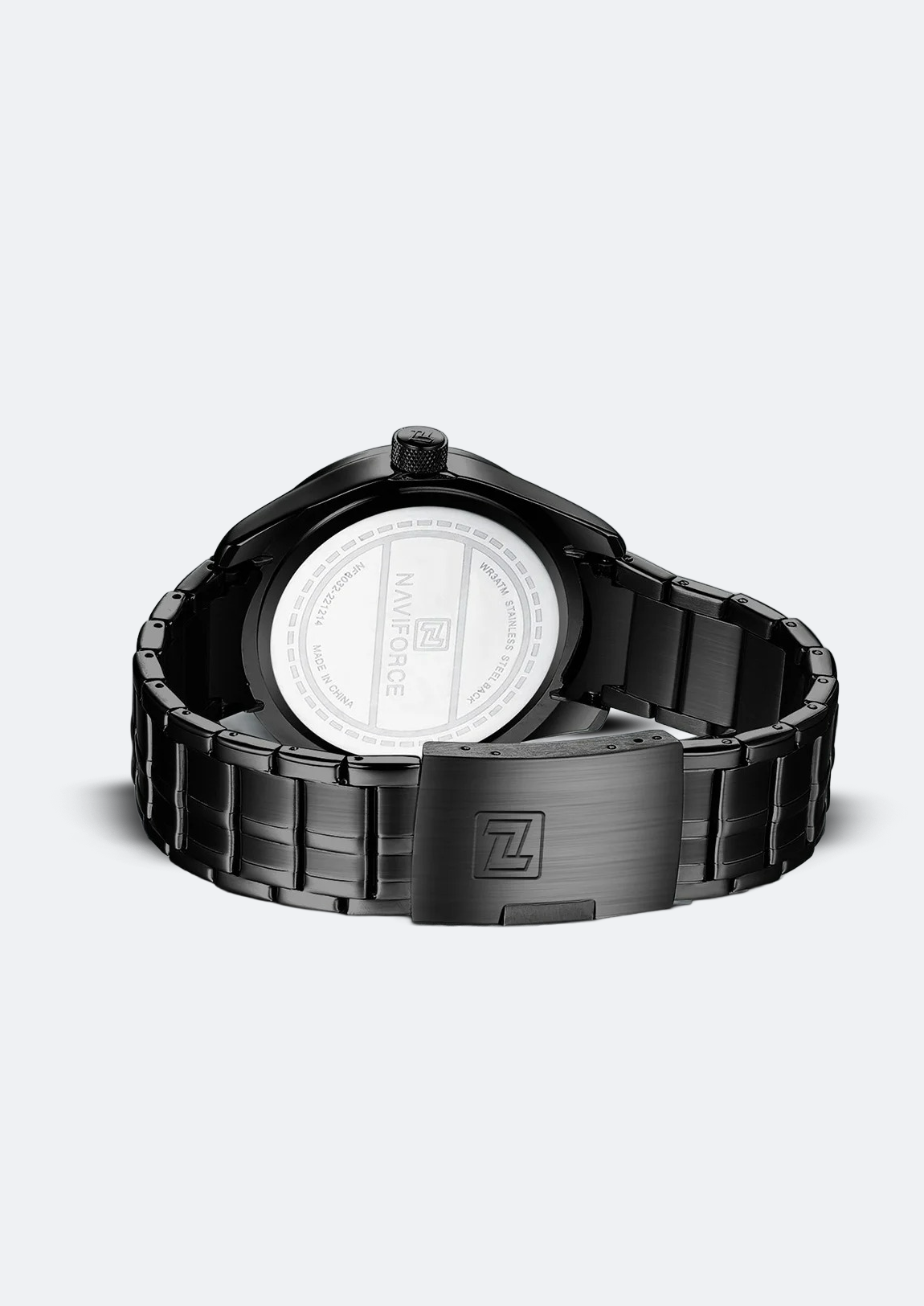 Relógio Masculino Navi Force NF8032 Preto de Aço