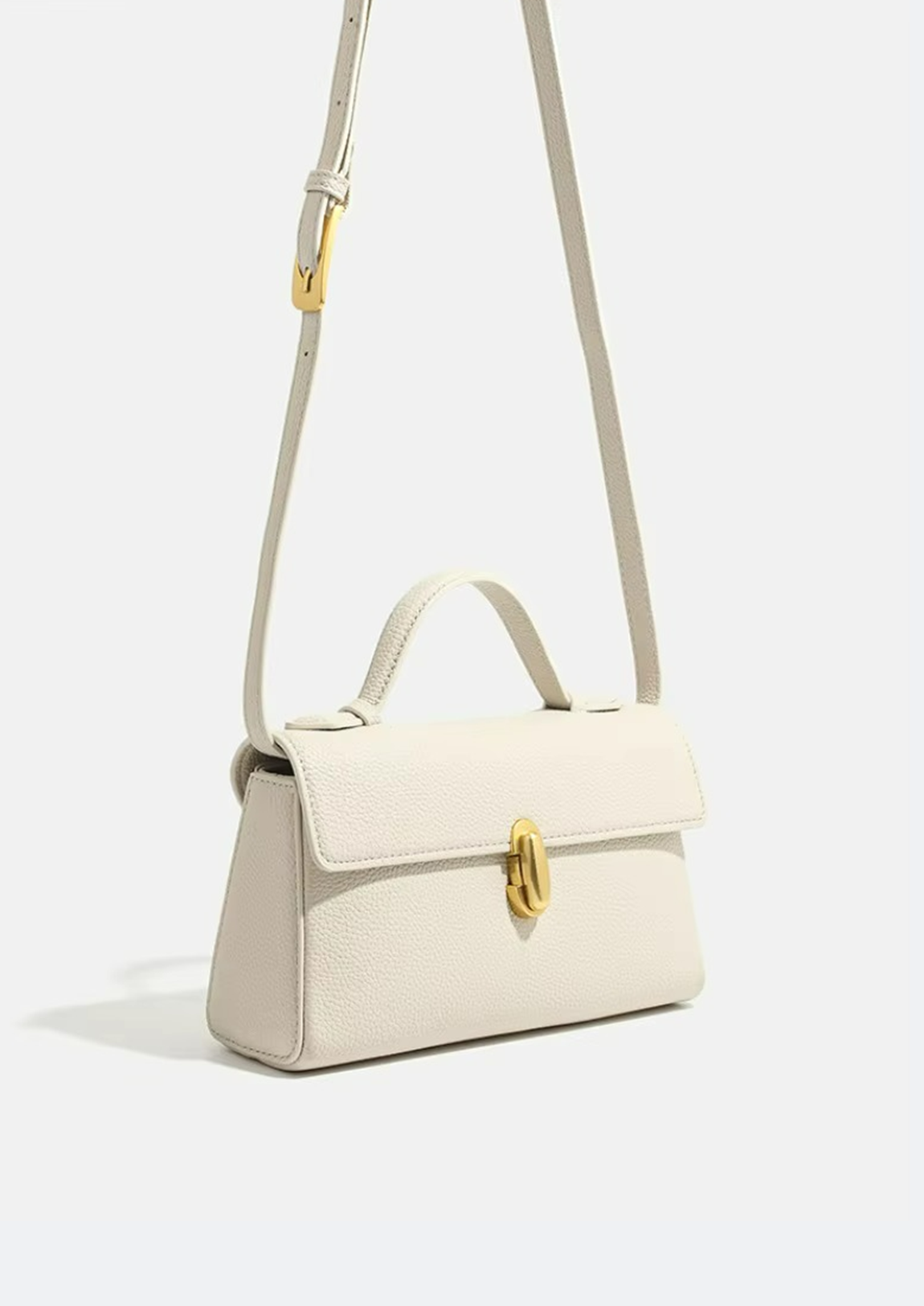 Bolsa Feminina de Couro Diana Branca