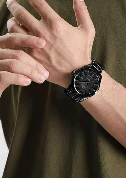 Relógio Masculino Navi Force NF8032 Preto de Aço