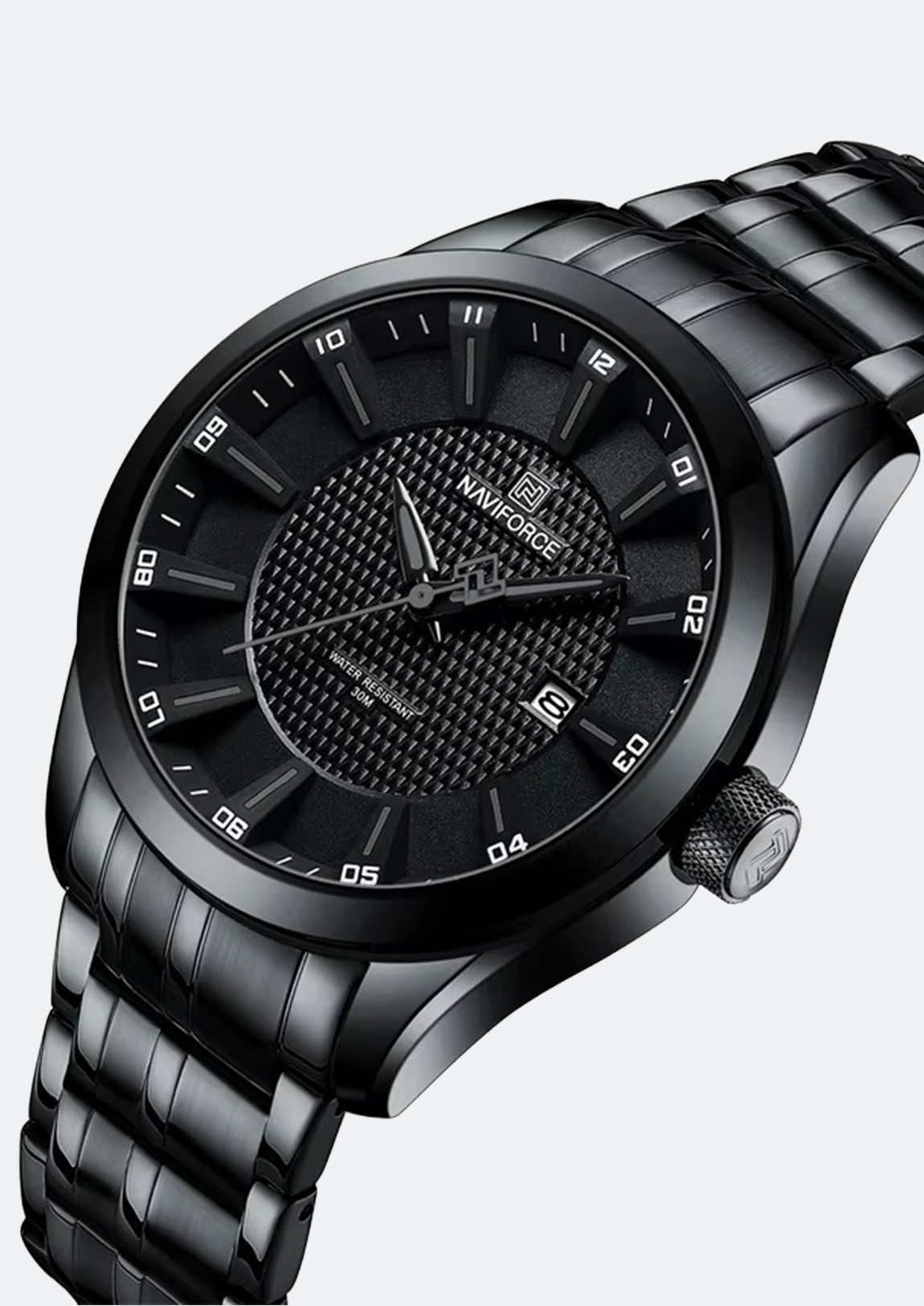 Relógio Masculino Navi Force NF8032 Preto de Aço