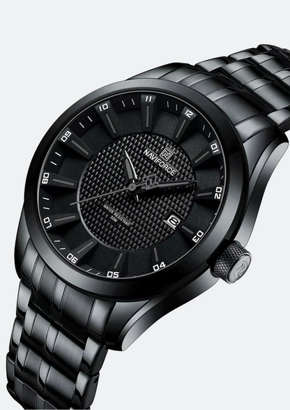 Relógio Masculino Navi Force NF8032 Preto de Aço