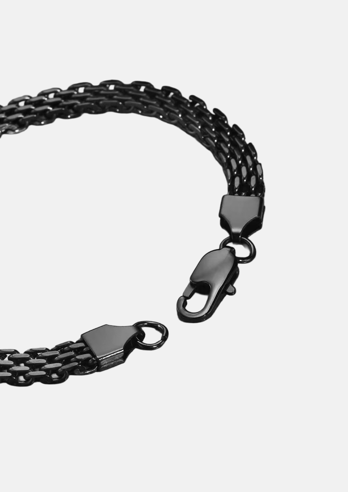 Pulseira Masculina Rush Preta de Aço