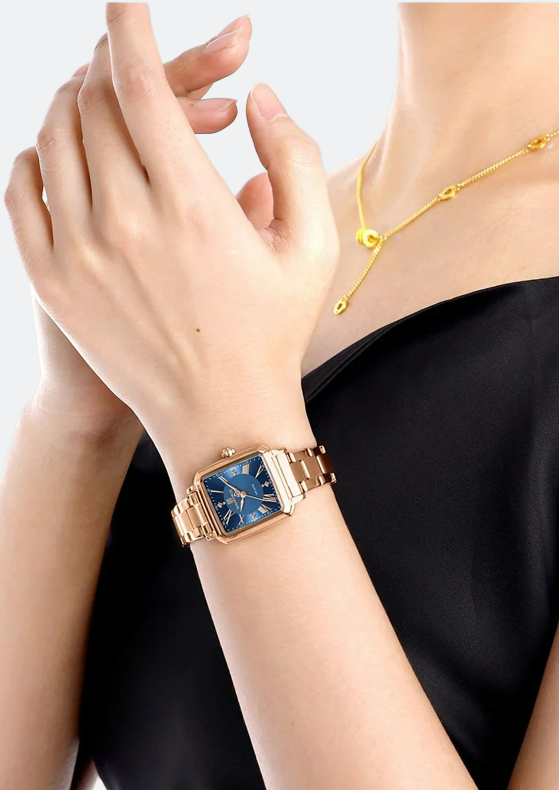 Relógio Feminino Navi Force NF5065 Dourado de Aço