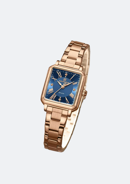Relógio Feminino Navi Force NF5065 Dourado de Aço