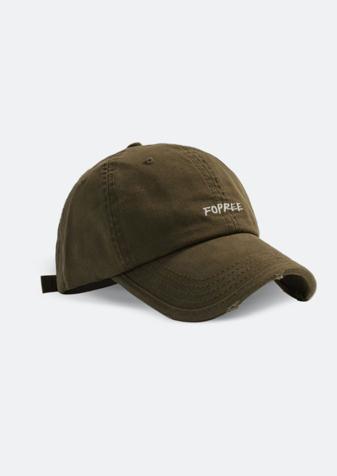 Boné Masculino Verde Militar "Fotfree" Aba Curva