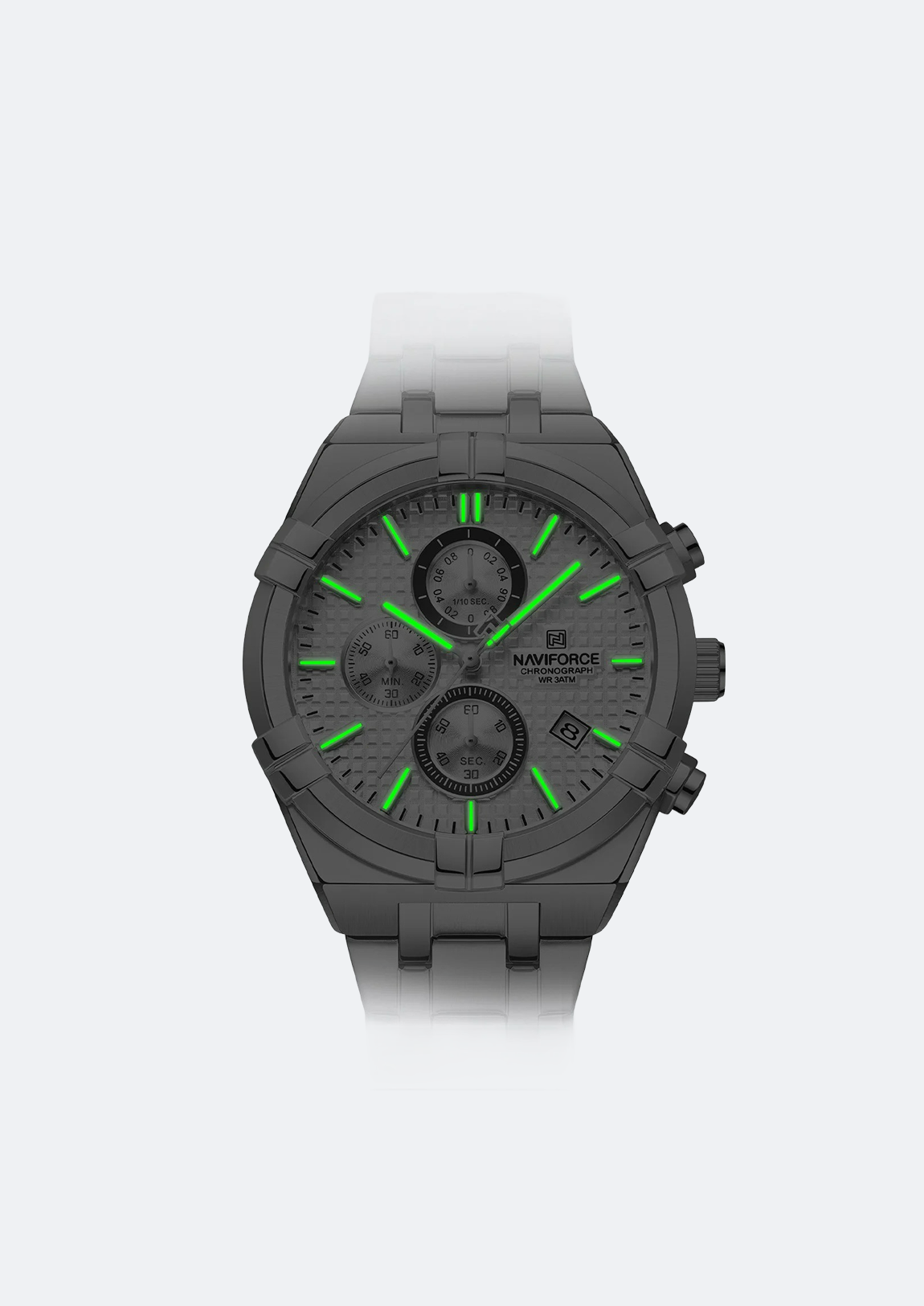 Relógio Masculino Navi Force NF8042 Prata de Aço