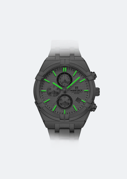 Relógio Masculino Navi Force NF8042 Prata de Aço