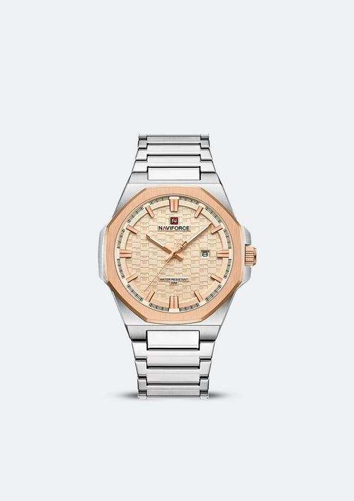 Relógio Masculino Navi Force NF9245 Dourado de Aço