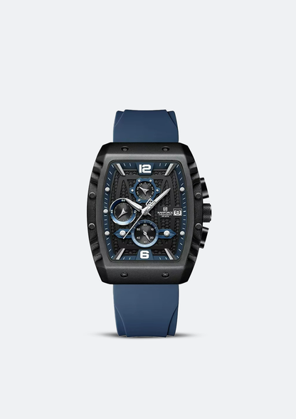 Relógio Masculino Navi Force NF8025 Azul Pulseira de Silicone