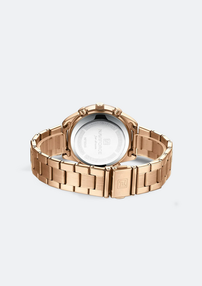 Relógio Feminino Navi Force NF5045S Dourado de Aço