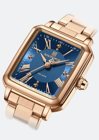 Relógio Feminino Navi Force NF5065 Dourado de Aço