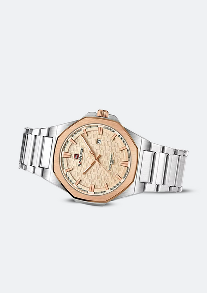Relógio Masculino Navi Force NF9245 Dourado de Aço