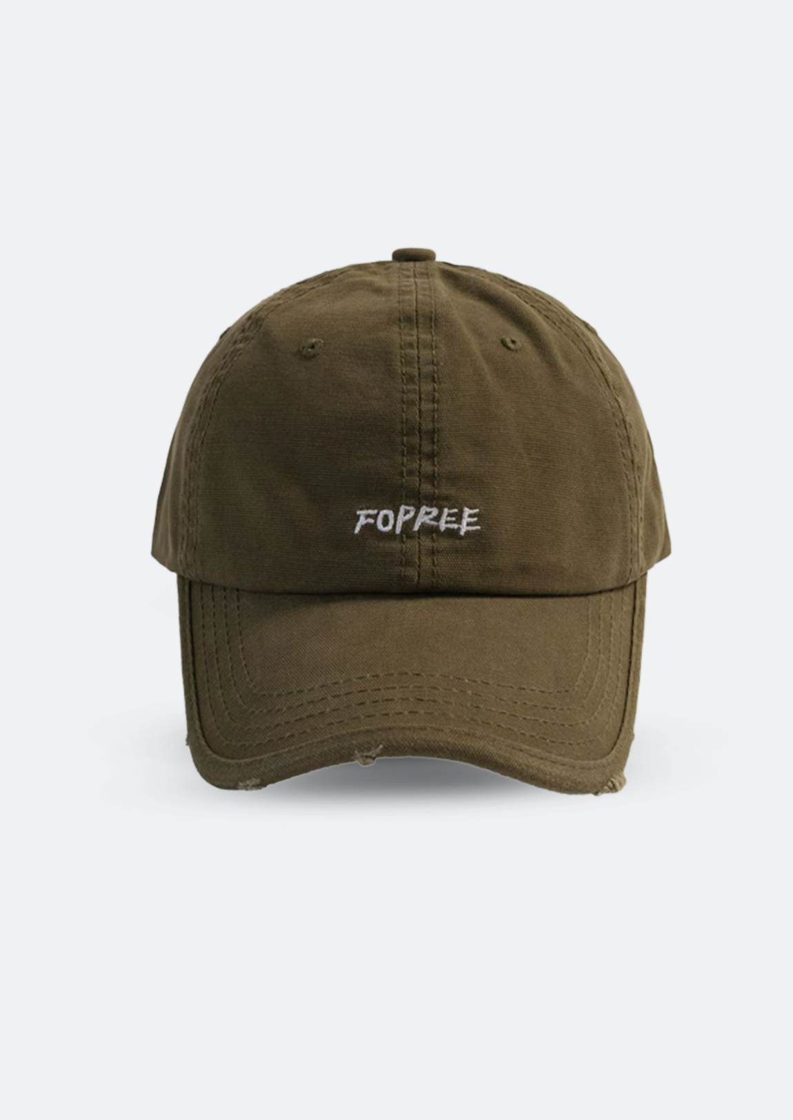 Boné Masculino Verde Militar "Fotfree" Aba Curva