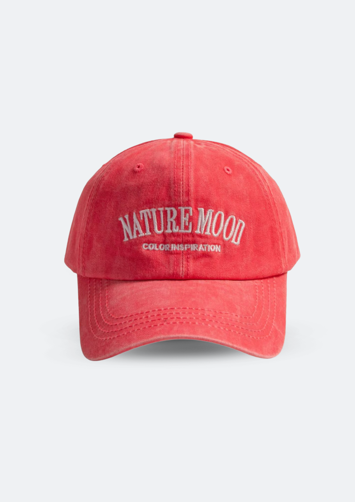Boné Masculino Vermelho "Nature Mood" Aba Curva