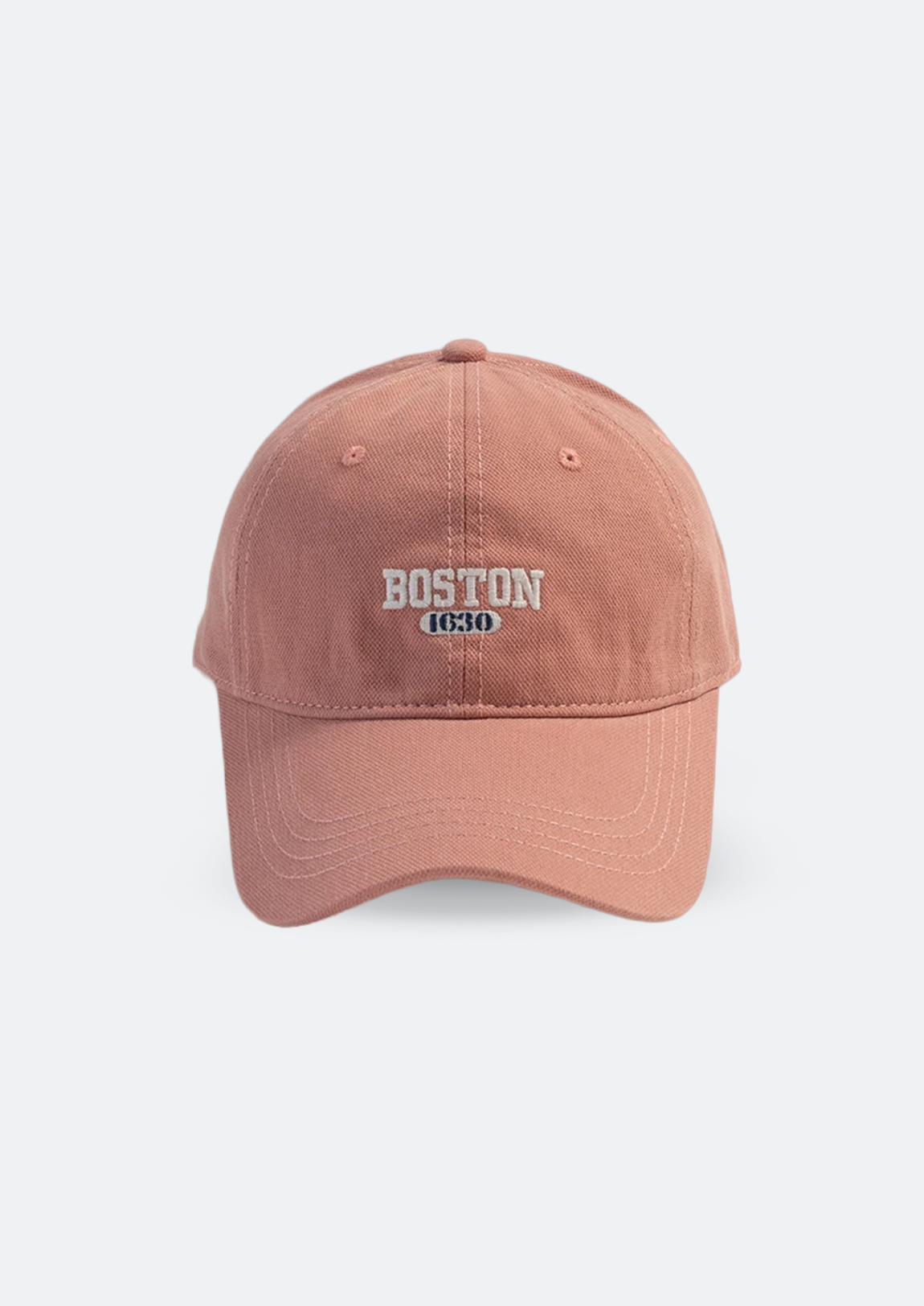 Boné Masculino Rosa "Boston 1630" Aba Curva