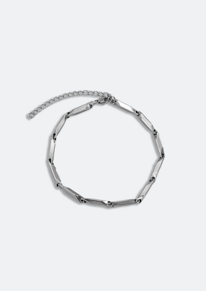 Pulseira Masculina Prata de Aço Ronny
