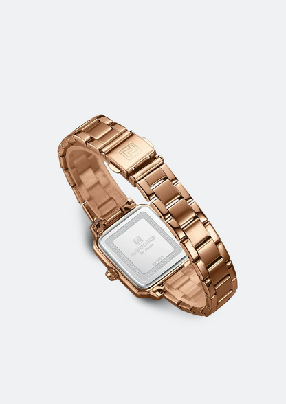 Relógio Feminino Navi Force NF5065 Dourado de Aço