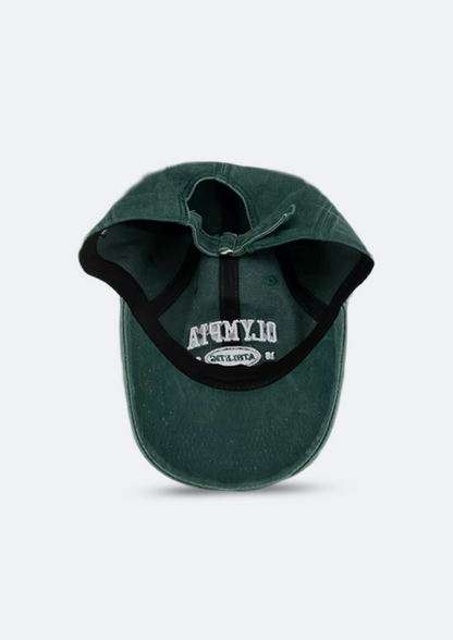 Boné Masculino Verde "Olympia" Aba Curva