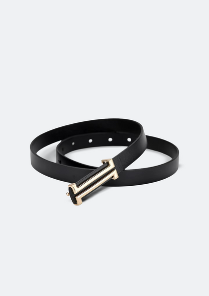 Cinto Feminino Kaiden de Couro Preto